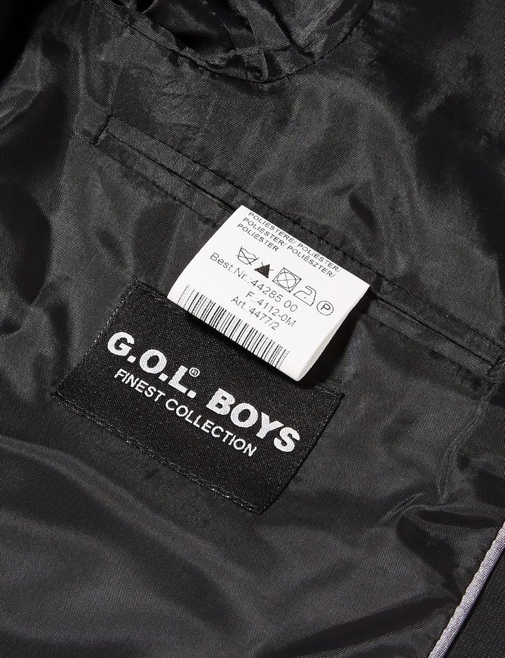 G.O.L. Jungen Bekleidungsset 4-tlg. Anzug, bestehend aus Sakko, Hose, Hemd, Krawatte 146 Schwarz (Bl