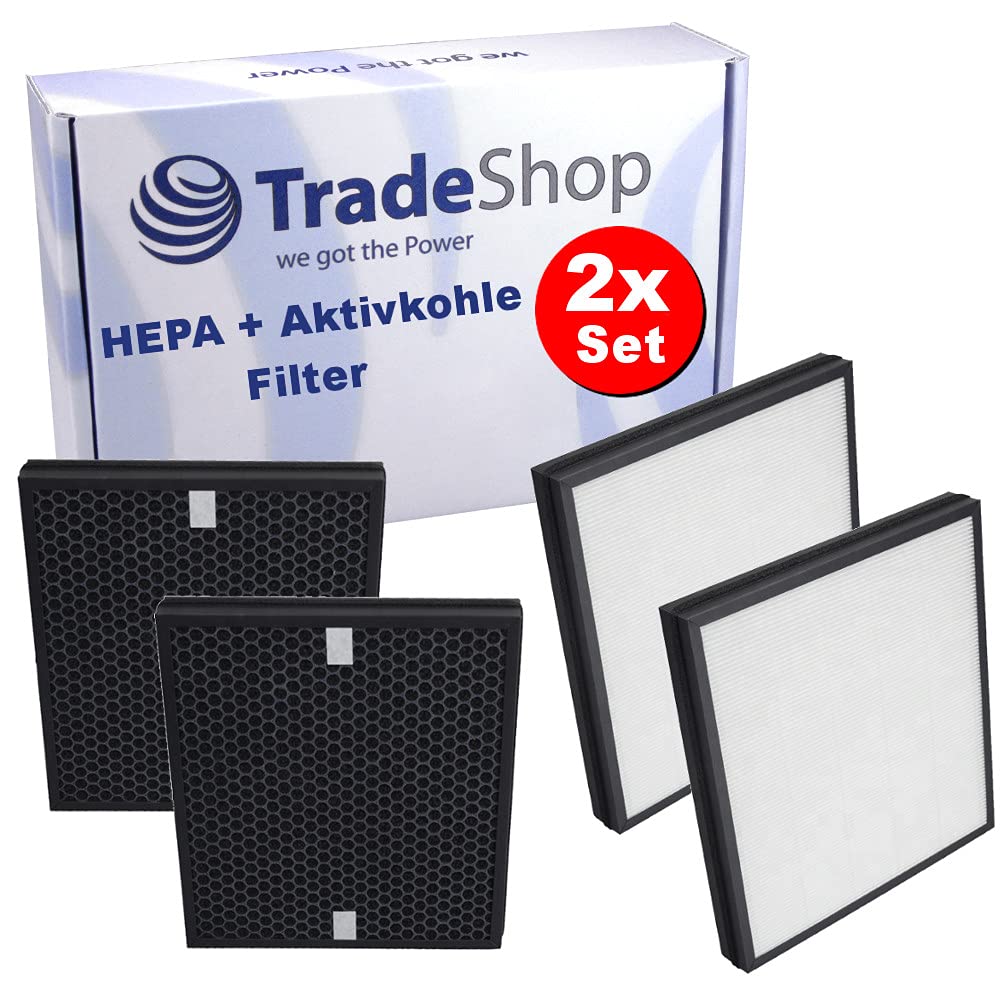 Trade-Shop 2X Ersatz für Luftreinigungskombifilter Philips AC4158/00 kompatibel mit Philips AC4080/1