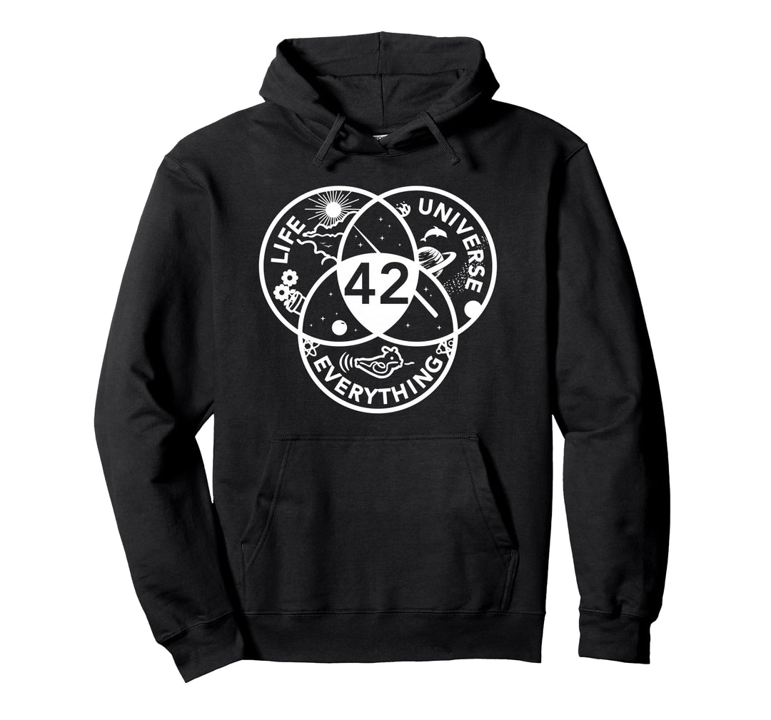 42 Antwort auf alle Fragen - Life Universe Everything Pullover Hoodie