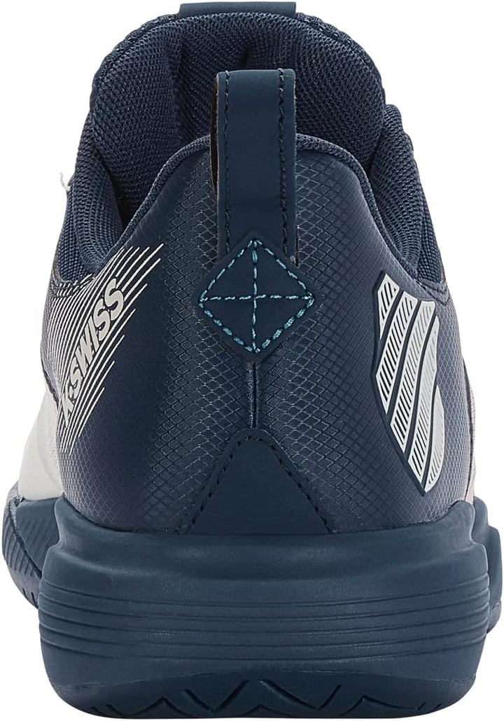 K-Swiss Herren Ultrashot Team Tennis Shoe 40 EU Blanc De Blanc Blue Opal Lollipop, 40 EU Blanc De Bl