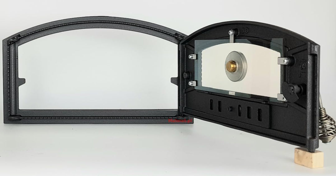 Sellon24® Backofentür aus Gusseisen Ofentür Pizzaofentür Steinofentür Brotofen H1008