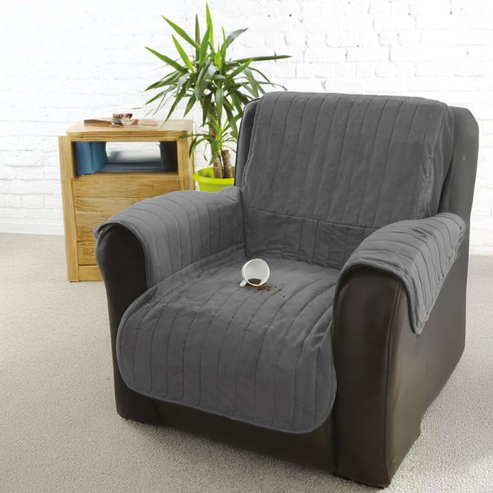 Deckt Sofa und Sessel beige 2-Sitzer, 2-Sitzer