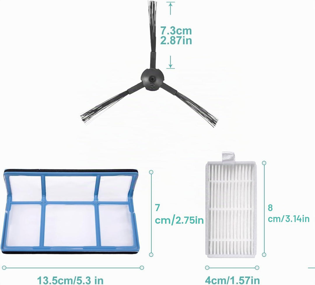 KEEPOW Ersatzteile Zubehör Kompatibel mit ILIFE V3 V3s V5 V5s V5s pro Saugroboter, Packung mit 1 Pri