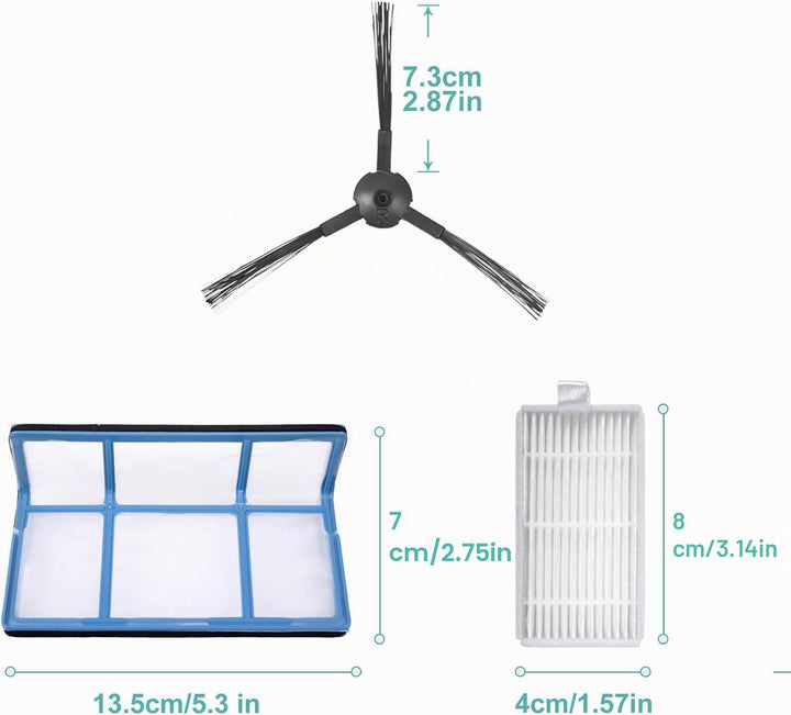 KEEPOW Ersatzteile Zubehör Kompatibel mit ILIFE V3 V3s V5 V5s V5s pro Saugroboter, Packung mit 1 Pri