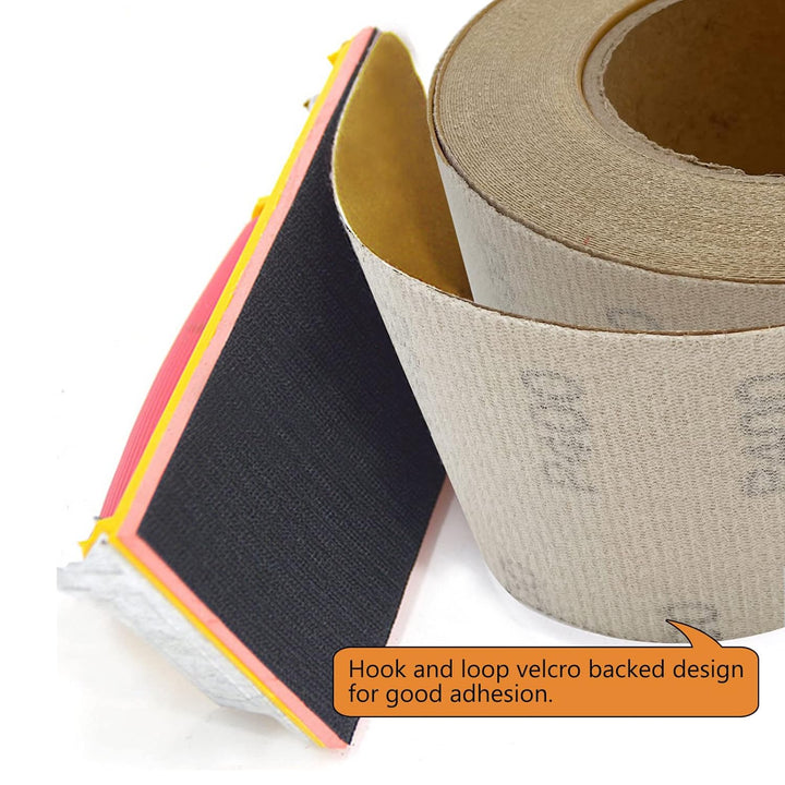 Schleifpapierrolle mit 7cm x 18m Aluminiumoxid Klettverschluss Schleifpapier Schleifpapier für Holzm