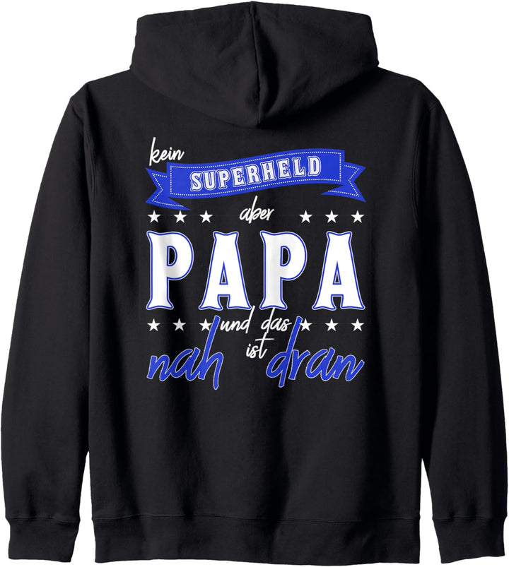 Papa der Superheld - Freizeit-/ Pausenjacke für den Vatertag Kapuzenjacke
