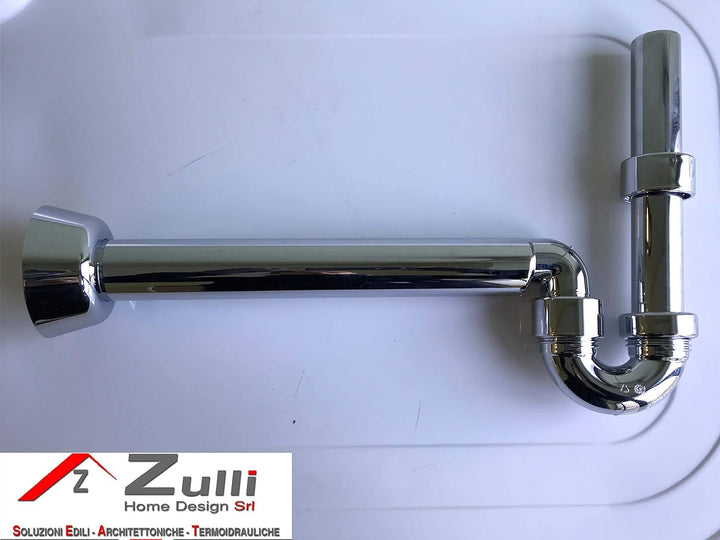 Geberit 151.108.21.1 – Siphon ausziehbar, Ausgang D40 mm gebogen, Chrom glänzend