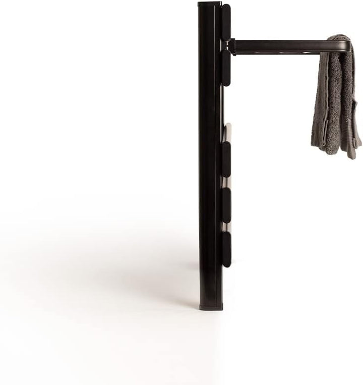 CREATE / WARM Towel Mini 150W / Elektrischer Badheizkörper Schwarz mit Regal / 52,3x8x55,8cm, mit di