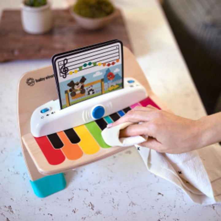 Baby Einstein, Hape, Holzspielzeug Magic Touch Piano , Musikspielzeug Klavier aus Holz für Kinder, M