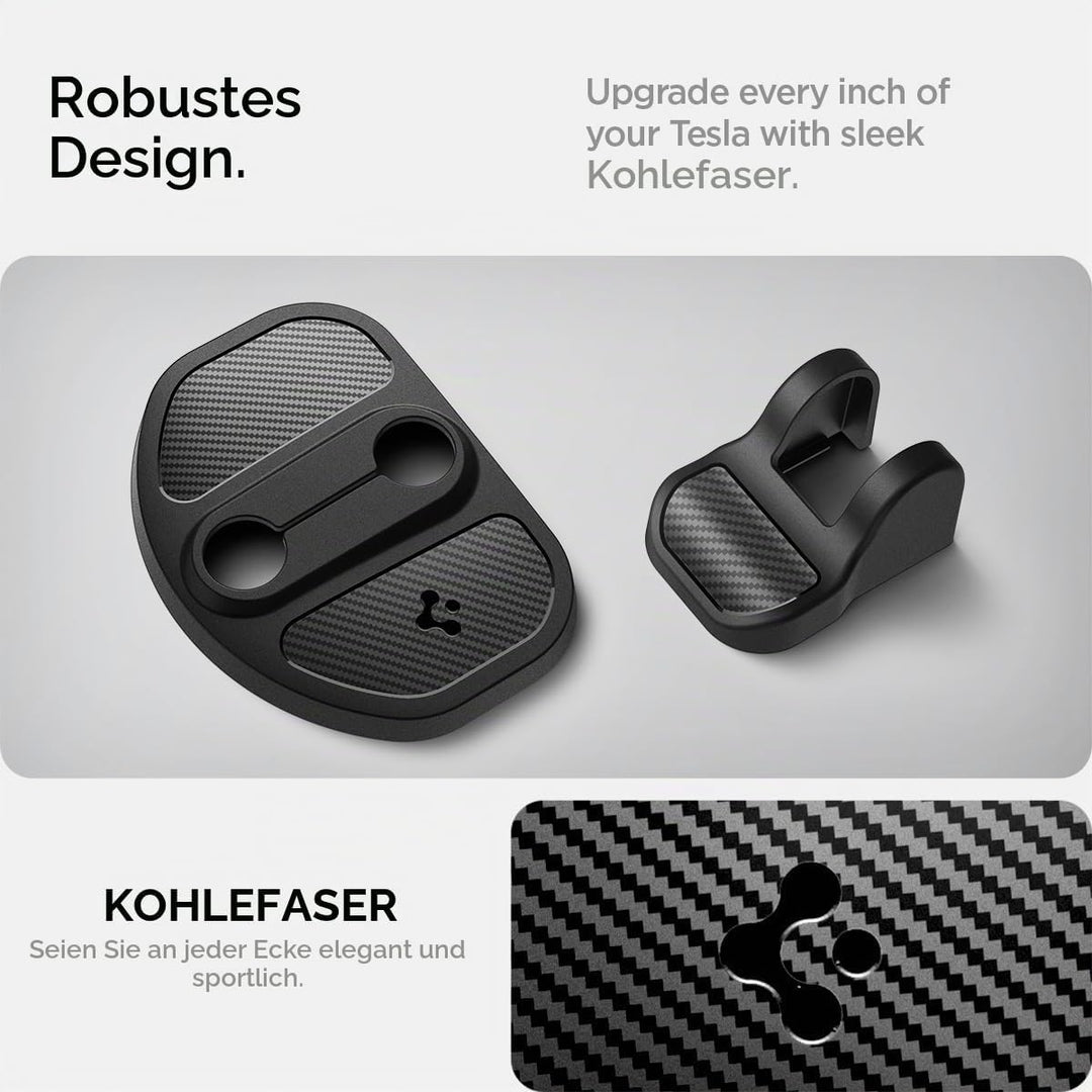 Spigen Tesla Model Y Juniper 2026 und Model 3 (~2023) Türschlossabdeckung, 4 Stücke Door Lock Cover
