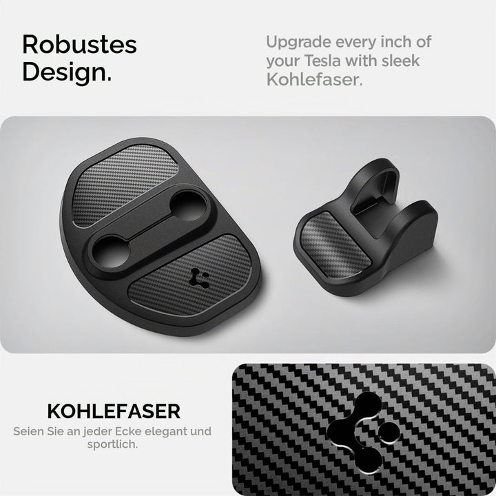 Spigen Tesla Model Y Juniper 2026 und Model 3 (~2023) Türschlossabdeckung, 4 Stücke Door Lock Cover