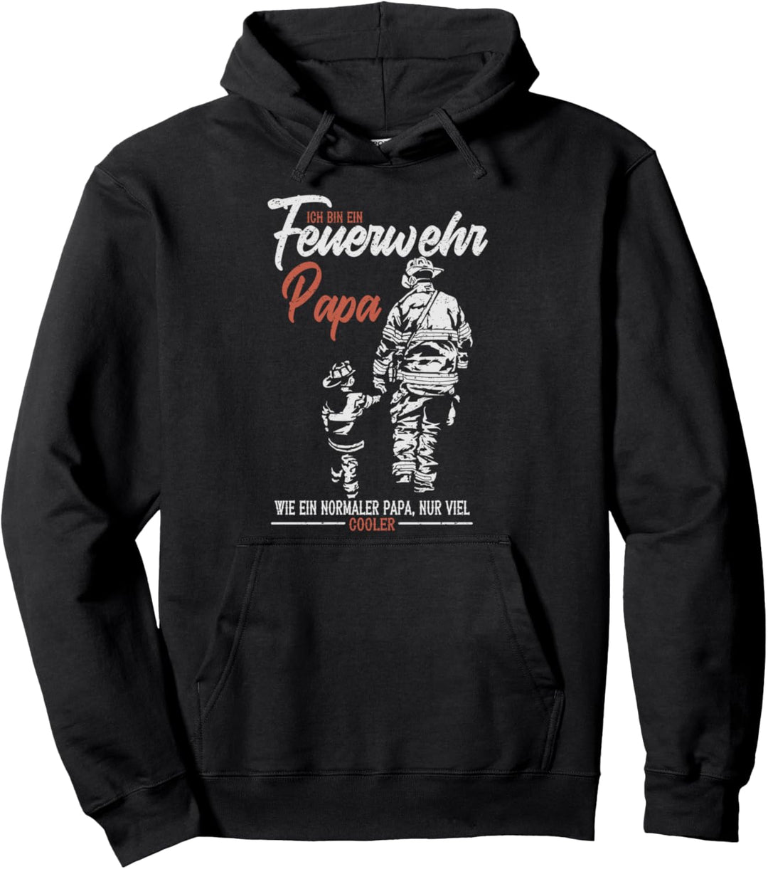 Tochter Mann Sohn Opa Vati Vater Ich bin ein Feuerwehr Papa Pullover Hoodie