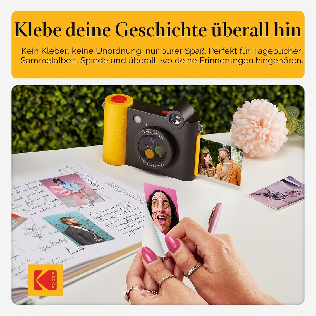 Kodak Smile+ 2-in-1 Digitale Sofortbildkamera & kabelloser Bluetooth-Fotodrucker - 10MP, Spezialeffe