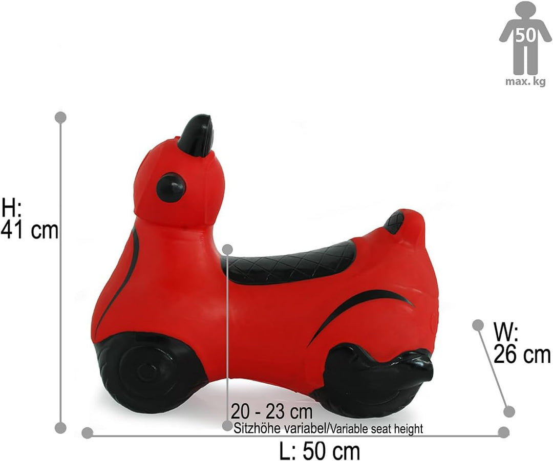 JAMARA 460572 - Hüpfroller - BPA-Frei, bis 50 kg, fördert den Gleichgewichtssinn und die motorischen