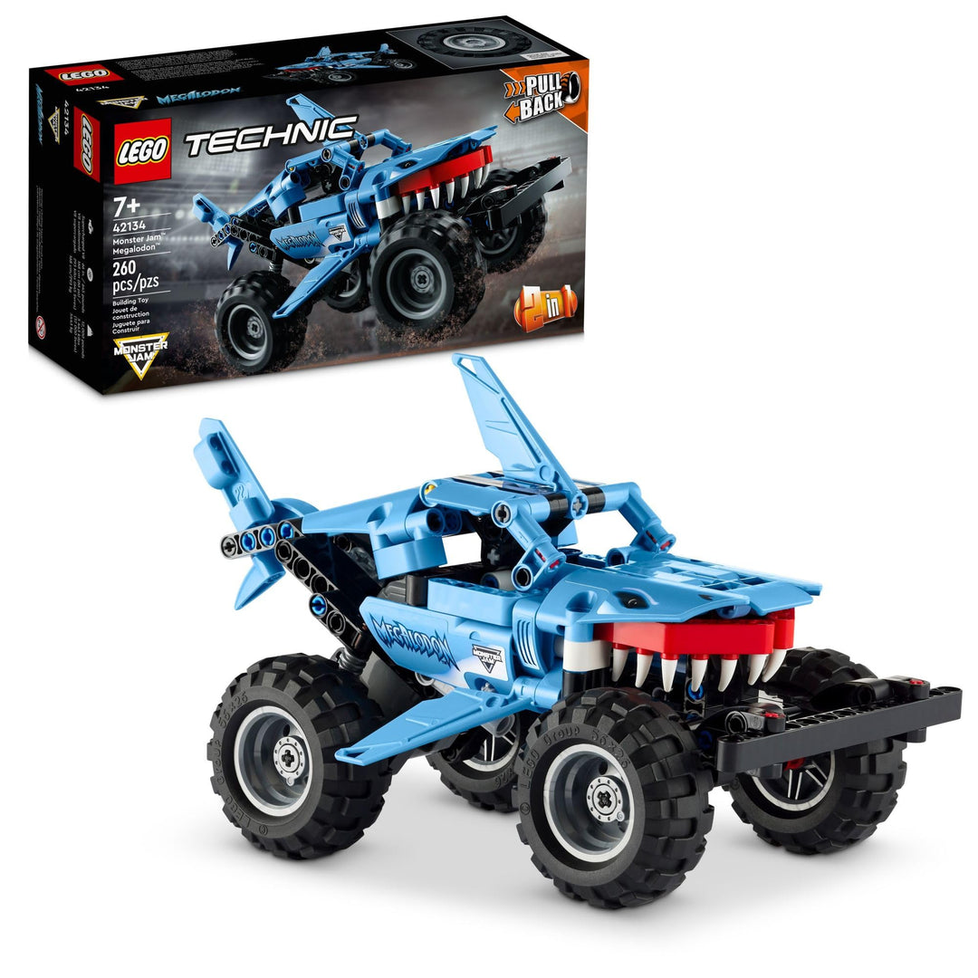 LEGO Technic Monster Jam Megalodon 42134 Model Building Kit; A 2-in-1 Build for Kids Who Love Monste