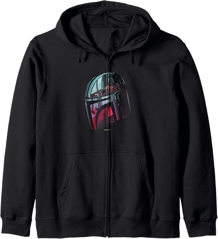 Star Wars The Mandalorian Helmet Reflection Kapuzenjacke