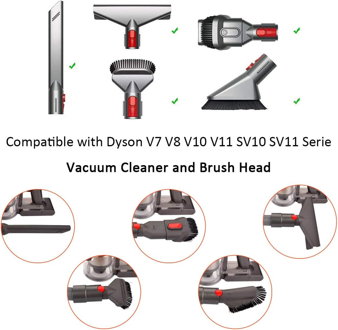 Queta Dehnbarer flexibler Schlauch für Dyson V7 V8 V10 SV10 SV11 Serie, Schlauch