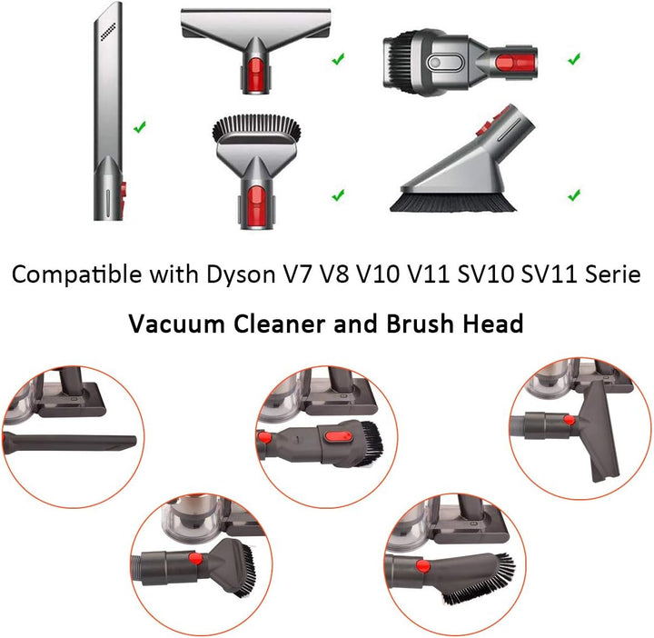 Queta Dehnbarer flexibler Schlauch für Dyson V7 V8 V10 SV10 SV11 Serie, Schlauch