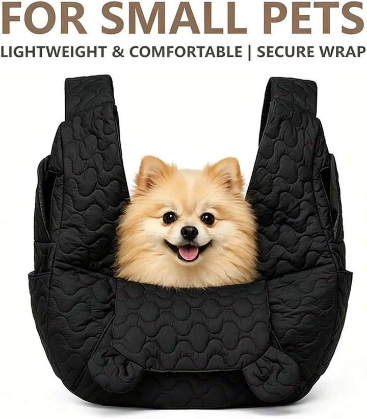 Hundetragetasche Bis 10 Kg, Freihändige Hundetasche Für Kleine Hunde mit Verstellbarem Gurt, Front H