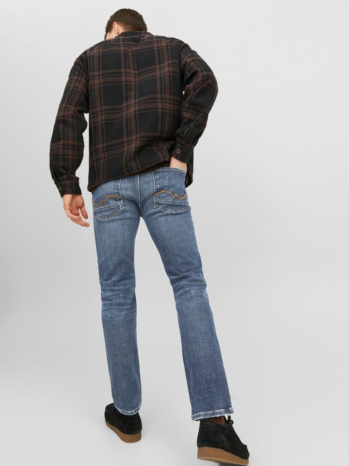 JACK & JONES Male Slim Fit Jeans mit geradem Bein JJITIM JJDAVIS JJ 974 SN Slim Fit Jeans mit gerade