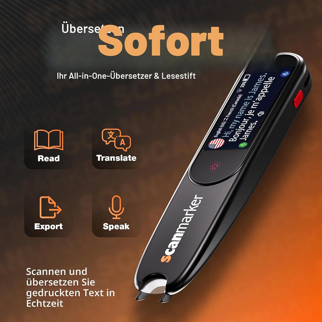 Scanmarker Pal – Stift Scanner, Übersetzungsstift & Lesestift mit Text-zu-Sprache | Übersetzer Stift