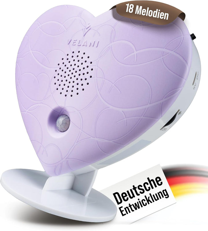 Zwitscher Naturgeräusche Box mit Bewegungsmelder - 18 brillante Klänge, Timer 2–120 Min. für Entspan