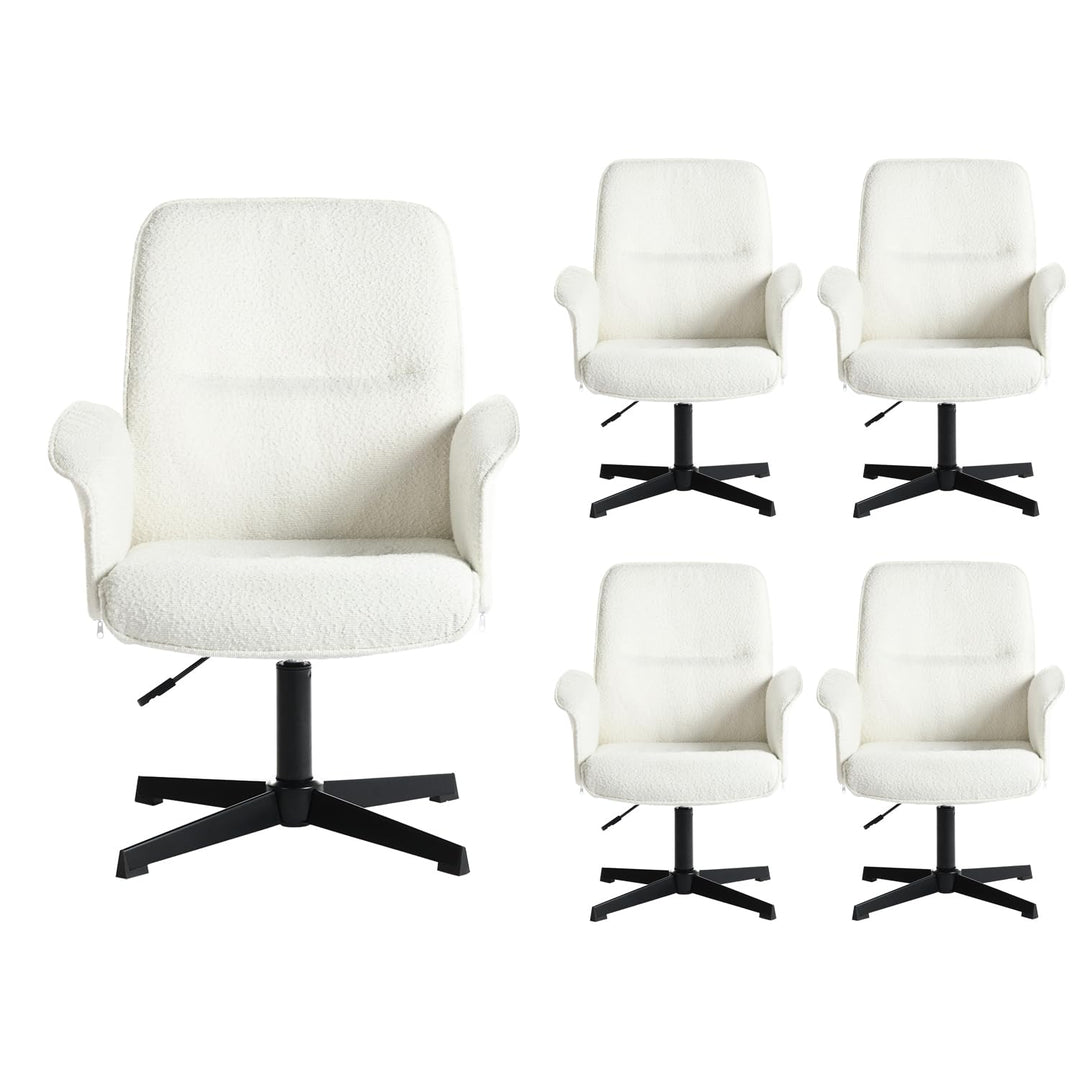 MEUBLE COSY Bürostuhl 5er Ergonomisch Schreibtischstuhl mit höhenverstellbar Armlehnen 360° Drehbar