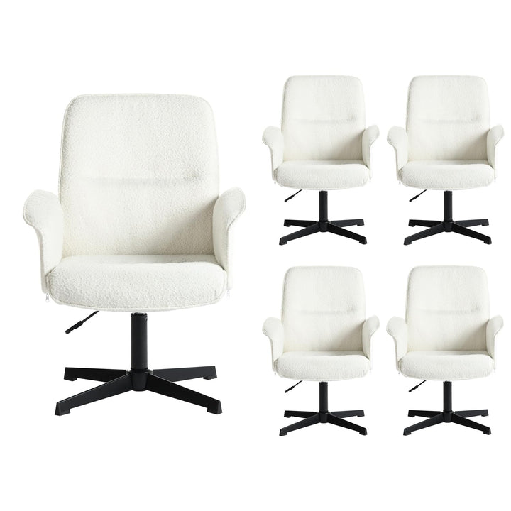 MEUBLE COSY Bürostuhl 5er Ergonomisch Schreibtischstuhl mit höhenverstellbar Armlehnen 360° Drehbar