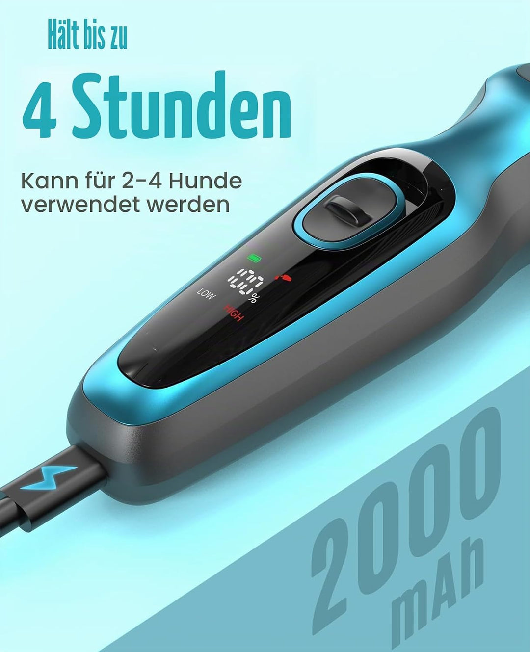 oneisall Professionelle Hunde-Schermaschine für dickes Haar, Hunde-Schermaschine für Cockapoo, robus