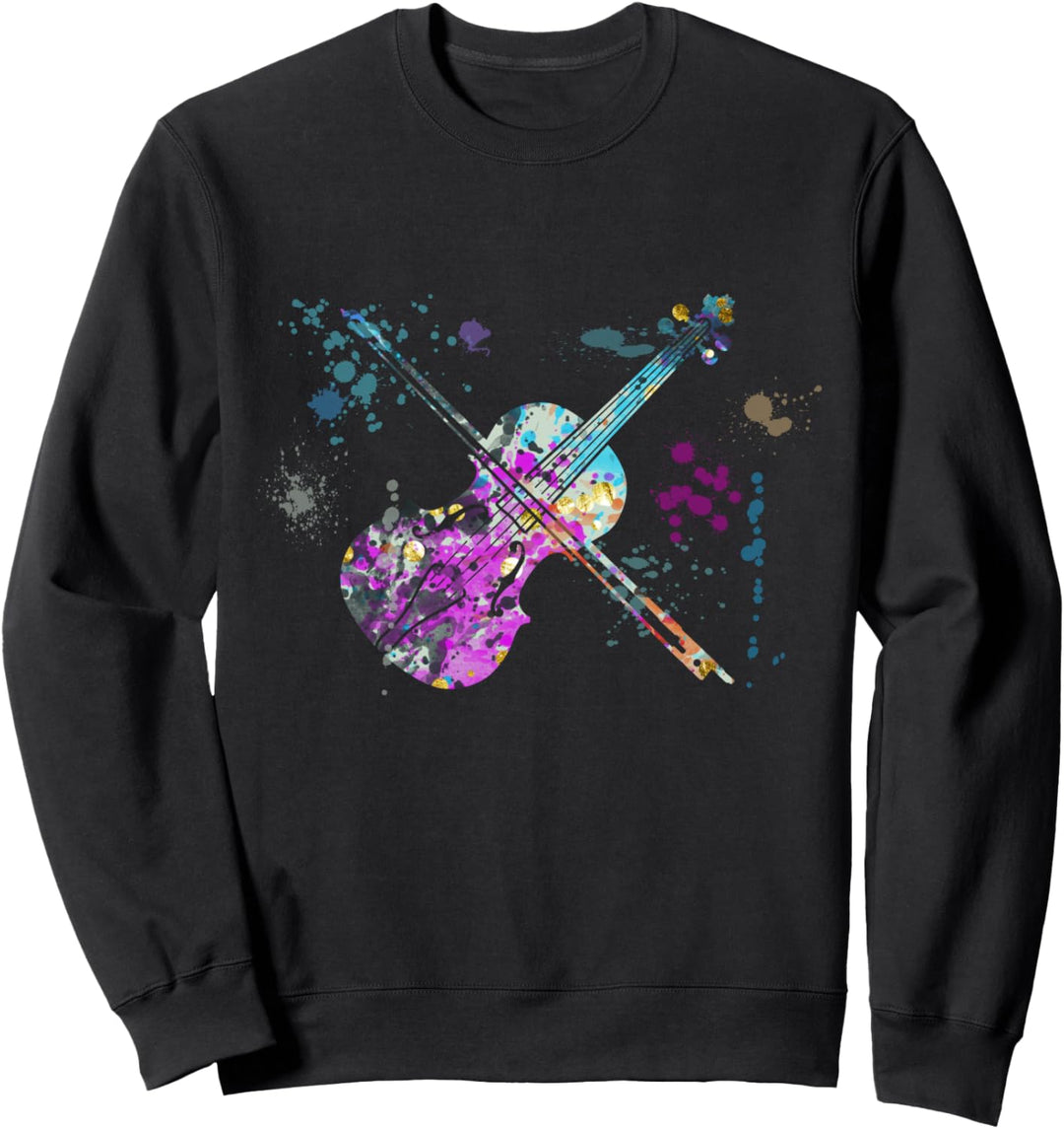 Viola Instrument Silhouette Violas Violine Sweatshirt