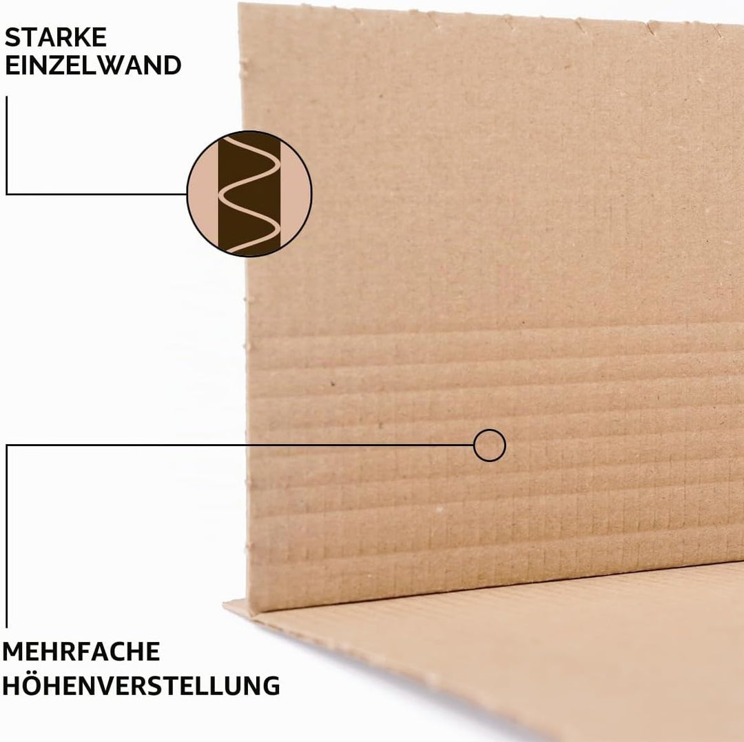 Buchverpackung 25 Stück selbstklebend, 600 x 400 x 10-85 mm, Universal Wickelverpackung 25 Stück 600