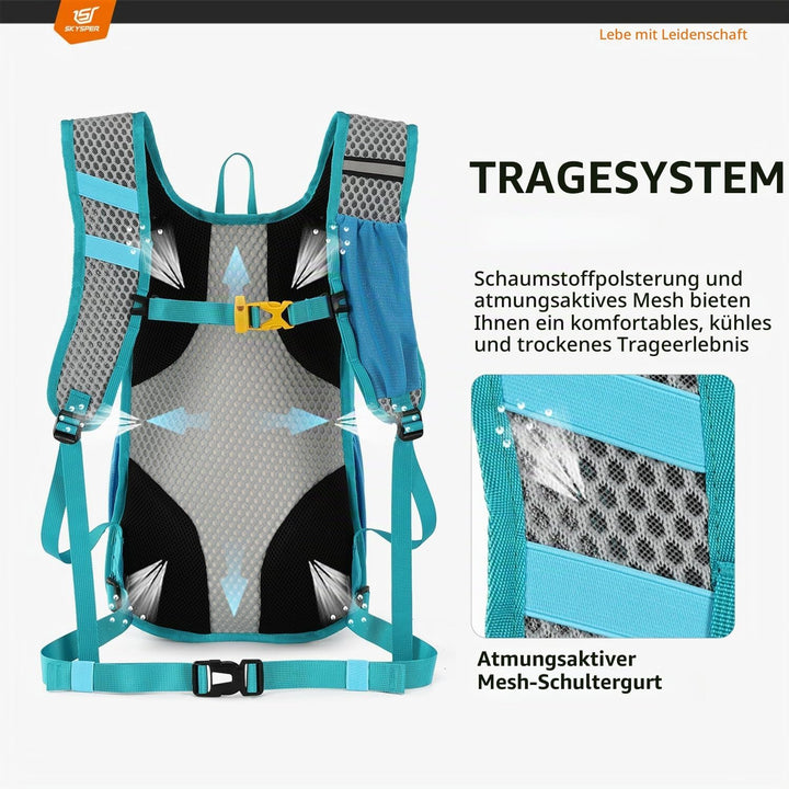 SKYSPER Wanderrucksack 15L Rucksack Herren Klein Tagesrucksack Leichter Trekkingrucksack für Wandern