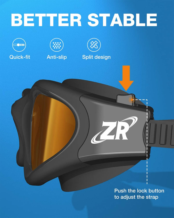ZIONOR G1 - Polarisierte Schwimmbrille für Unisex und Erwachsene und Damen, beschlagfrei, 100% UV-Sc