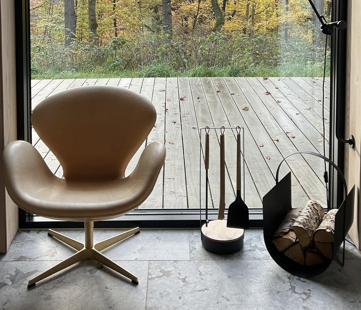 Morsø Adrian Brennholzkorb – Holzkorb für Kaminholz, Feuerholzkorb aus robustem Stahl, Kaminkorb im