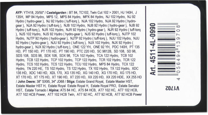 ARNOLD - X-Grip Keilriemen, Typ 4L990; 4511-4L-0990