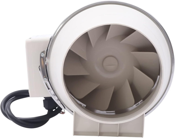 Rohrventilator Rohrlüfter, 40W 220V Abluftventilator, 5 Inch 34 dB Kanal Radialventilator für Keller