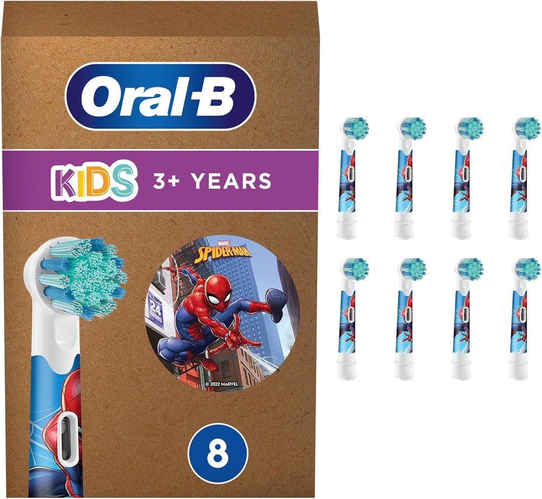 Oral-B Kids Spiderman Aufsteckbürsten für elektrische Zahnbürste, extra weiche Borsten, für Kinder a