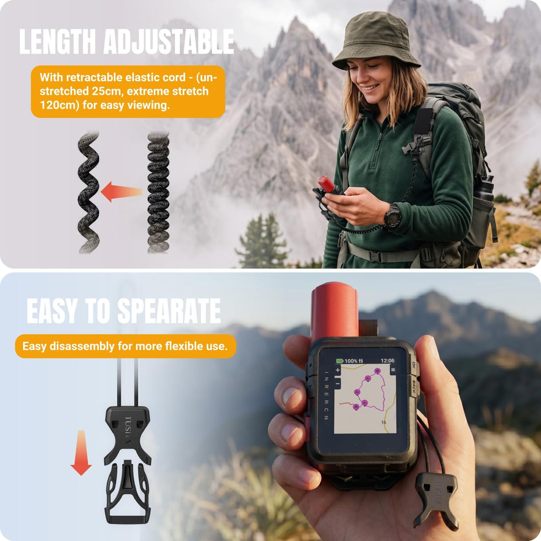 TUSITA Rucksack Halterung Zubehör Kompatibel mit Garmin inReach Mini 3 / Plus Satelliten Kommunikati