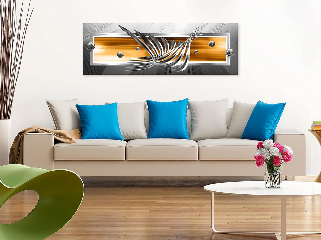 murando Acrylglasbild Abstrakt 120x40 cm 1 Teile Wandbild auf Acryl Glas Bilder Kunstdruck Moderne W