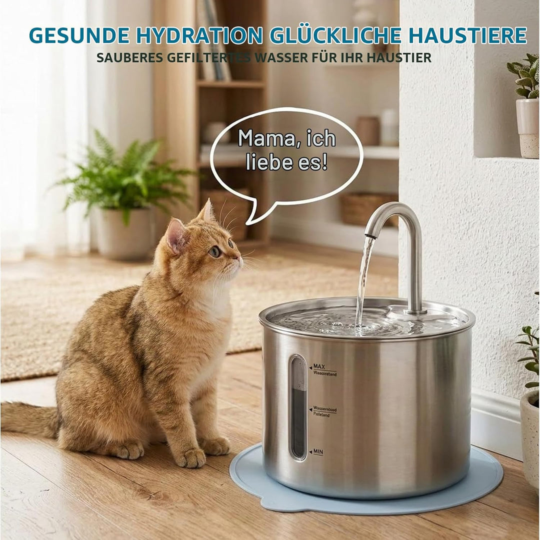 48 Stück Katzenbrunnen Filter, 24 Ersatzfilter &amp; 24 Schwammfilter, Kompatibel mit PETLIBRO Trinkbrun