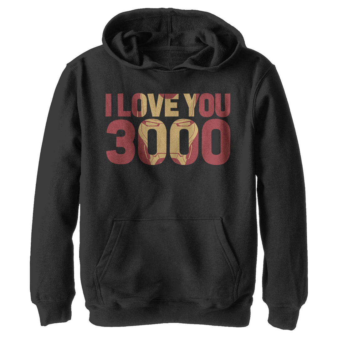 Marvel Jungen Ich Liebe Sie 3000 Hoodie, Schwarz, M