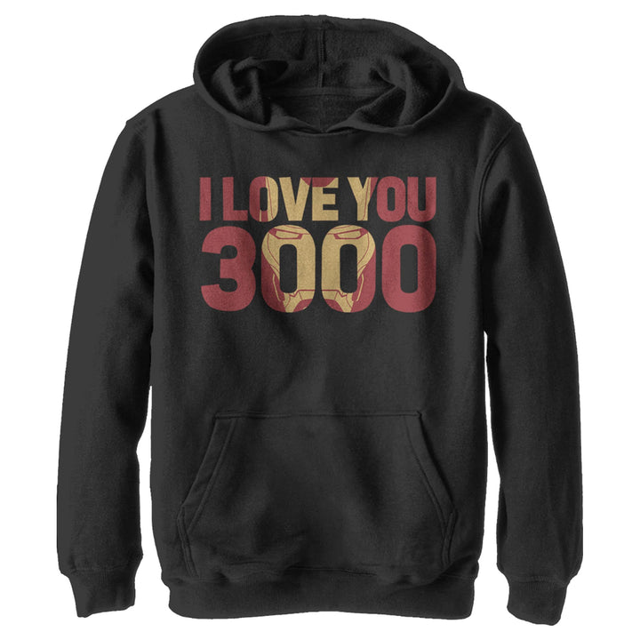 Marvel Jungen Ich Liebe Sie 3000 Hoodie, Schwarz, M