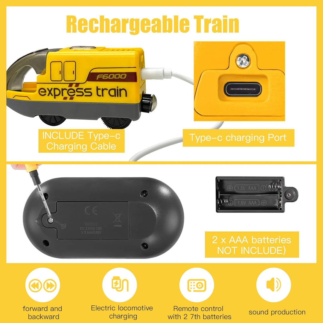 Eisenbahn Kinder Elektrisch, Zug Spielzeug mit Soundeffekten, Eisenbahn Elektrische Lok, Geschenk Sp