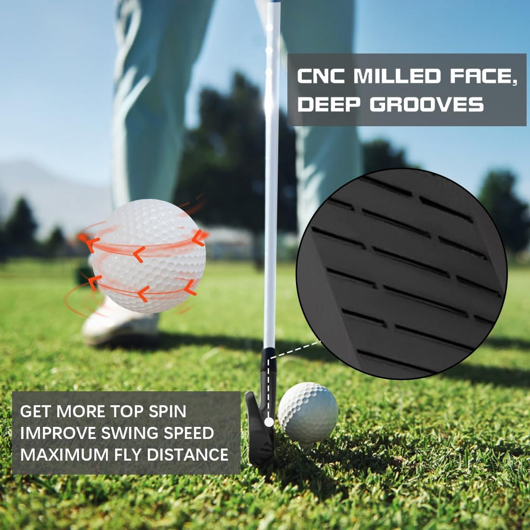 MAZEL Golf Forged Iron Set 9 Pieces, Premium Iron Club 3,4,5,6,7,8,9, P, S for Men Right-Handed, CNC