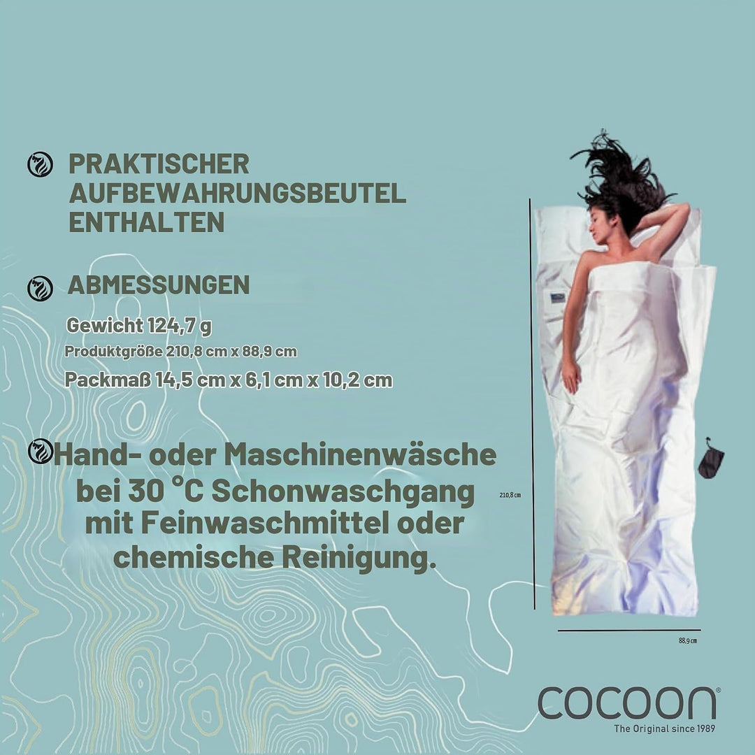 Cocoon Inlett Seide Eco, weiss 1 (Mumie), 1 (Mumie)