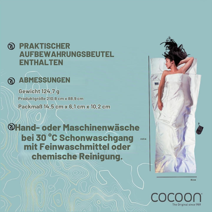 Cocoon Inlett Seide Eco, weiss 1 (Mumie), 1 (Mumie)