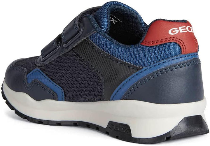 Geox Jungen J Pavel Sneakers 32 EU Navy Red, 32 EU Navy Red