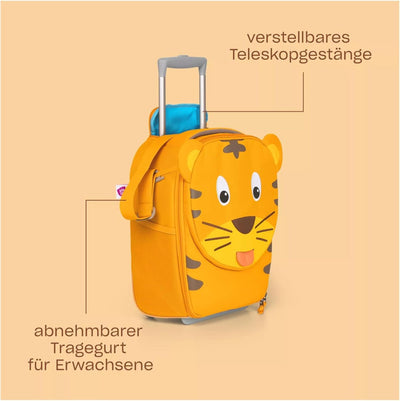 Affenzahn Kinderkoffer in Handgepäckgrösse als Trolley Frosch - Grün