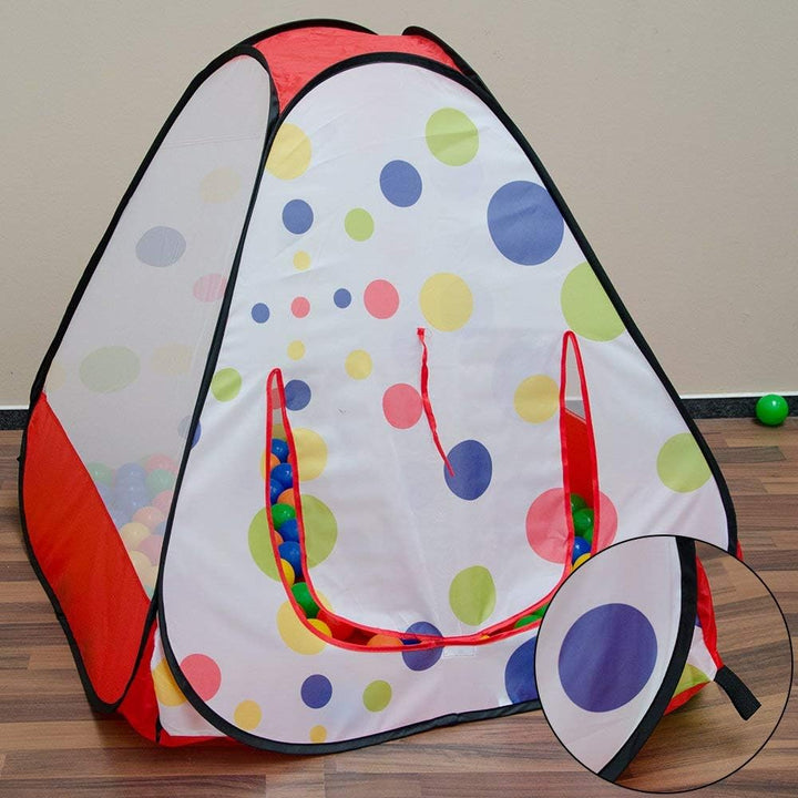 LittleTom Bällebad Kinderzelt für Drinnen & Draussen - 90x90x90 Bällebad Baby Spielecke Wohnzimmer K