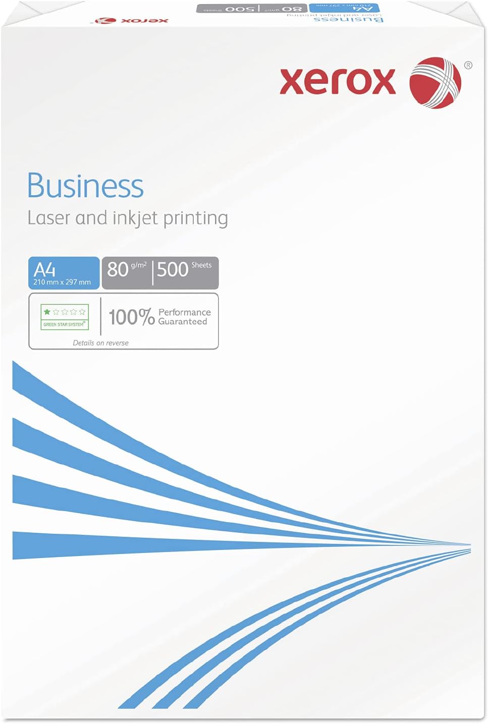Xerox 003R91820 Business Kopierpapier, Druckerpapier, Universalpapier DIN A4 80 gr./m² 2.500 Blatt K